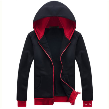 Slim Fit Full Zipper Hommes Branded Wholesale Hoodie Sweatshirt